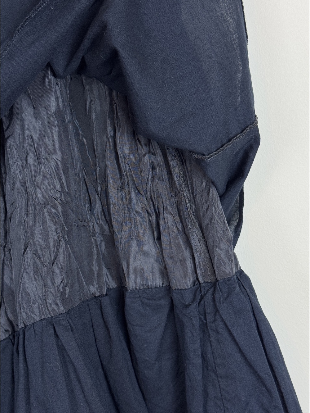 Connection 18 Vintage Y2K Black Tiered Ruffle Maxi Skirt Lace Waist XL Boho - Picture 8 of 10